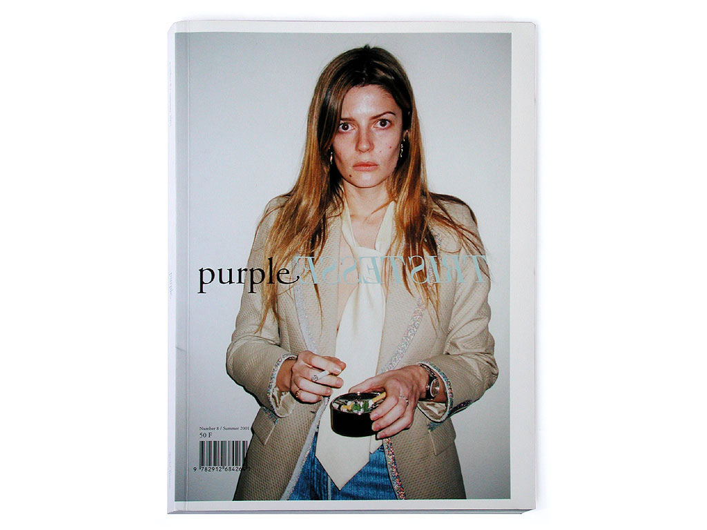 Claude Closky, ‘My favorite color: an interview of Florence Bonnefous’, 2001, spring, Paris: Purple #7, p. 72. ‘My favorite color: an interview of Jean-Philippe Delhomme’, 2001, summer, Paris: Purple #8, p. 56. ‘My favorite color: an interview of Claude Lévêque’, 2001, fall, Paris: Purple #9, p. 68. ‘My favorite color: an interview of Annette Messager’, 2001, winter, Paris: Purple #10, p. 54. ‘My favorite color: an interview of Eric Troncy’, 2002, spring, Paris: Purple #11, p. 74. ‘My favorite color: an interview of Marie-Claude Beaud’, 2002, summer, Paris: Purple #12, p. 56. ‘My favorite color: an interview of with Pierre Denan et Frédéric de Lachèze’, 2002, fall, Paris: Purple #13, p. 60. ‘My favorite color: an interview of Pierre Durieu’, 2002, winter, Paris: Purple # 14, p. 60.